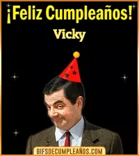 GIF Feliz Cumpleaños Meme Vicky